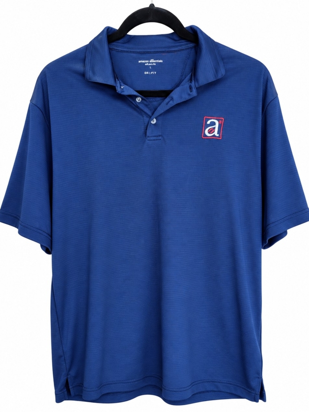 Tommy Armour Men’s L Blue DRI-LOGY Performance Golf Polo Shirt